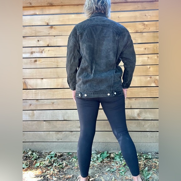 1980’s/90’s vintage Jordache black jean jacket womens size small-medium - Picture 8 of 9